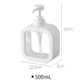 thumbnail image 3 of Botella de desinfectante de manos transparente de lujo, ligera, para baño, gel de ducha, champú, loción, exprimible visualmente, 3 of 5