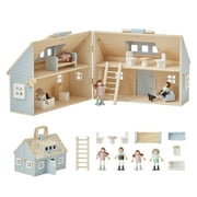 Olivia's Little World Quaint Portable Doll Cottage for 3.5" Dolls