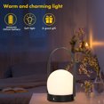 thumbnail image 4 of Lámpara de noche LED Protección ocular Lámparas de mesita de noche para el dormitorio del hogar (negro) Likrtyny Para estrenar, 4 of 9