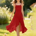 thumbnail image 2 of LNMQLPDBS Teen Girl Bridesmaid Dresses Girls Cute Spaghetti Strap Formal Wedding Party Flower Girl Dress Ruffle Hem A-line Party Pageant Gown, 2 of 9