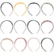 thumbnail image 4 of 12 piezas de diademas en forma de corazón diademas anchas diademas de plástico diadema de color femenino diademas, 4 of 5