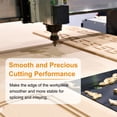 thumbnail image 6 of Uxcell Point Cutting Roundover Router Bit 3/16" Radius 3/8" Dia CNC Router Bit, 6 of 7