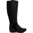 thumbnail image 2 of Karen Scott Womens Vodaa Faux Leather Riding Boots Black 7 Medium (B,M), 2 of 4