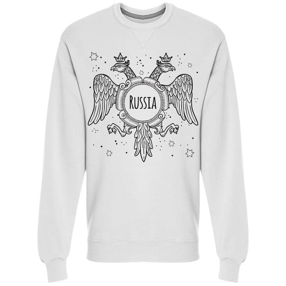 Russian Crowned Eagles Sweatshirt Men -Image by Shutterstock, Male Medium