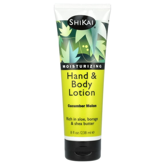 ShiKai Hand & Body Lotion – Cucumber Melon Daily Moisturizer with Aloe Vera, Shea Butter & Vitamin E for Dry, Cracked Skin (8 oz)