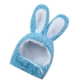 thumbnail image 1 of Gorro con orejas de conejo para gatos, gorro de dibujos animados para perros y gatos, gorros para vestir mascotas, suministros (azul), 1 of 6