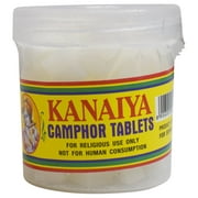 Camphor Tablets from India - 100 Grams - 32 Tablets - Kanaiya Brand