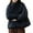 01 Black, variant on Women's Clothing Mid-Length Padded Jacket Solid Color Hooded Stylish and Elegant Padded Warm Jacket