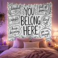 thumbnail image 2 of Belong Here Hand with Lettered Capital Letters Surrounded, Mystical Fantasy for Space Lovers, Galaxy Room Decor, Valentine'S Day Gift, Tapestry Wall Hanging for Bedroom and Dorm, 2 of 7
