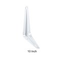 thumbnail image 4 of 6pcs/set Book Holder Stainless Steel Heavy Duty Home Shelf Bracket Easy Install, 4 of 4