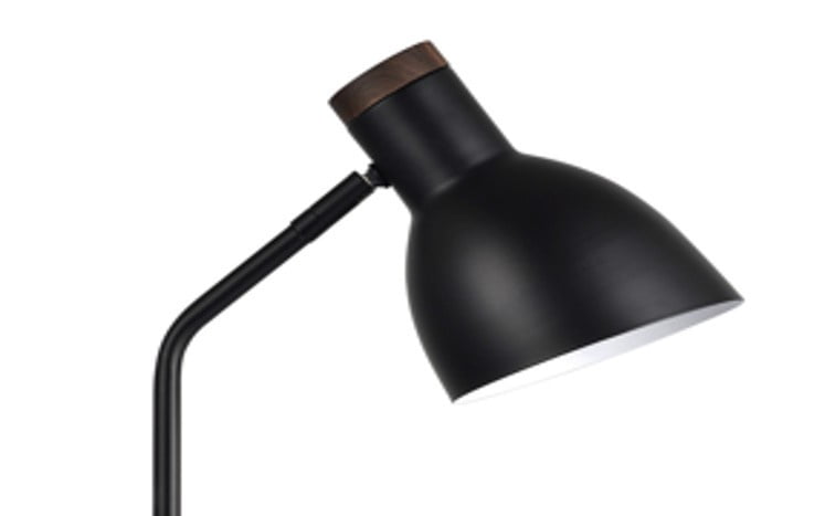Better Homes & Gardens 18' Modern Black Finish Metal Desk Lamp with USB and USB-C Ports