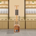 thumbnail image 3 of 72 Pay Floor-Standing Rotating Glasses Storage Display Stand with Wheels & Cabinet Commercial Sunglasses Storage Organizer Eyewear Hanging Rack Wooden Reading Glasses Holder for Retail Shop, 3 of 27