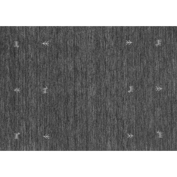 Ahgly Company Indoor Rectangle Abstract Gray Contemporary Area Rugs, 5' x 7'