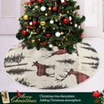 thumbnail image 3 of Yayeee Christmas Tree Skirt 35 inches for Xmas Tree Holiday Party Decoration, Plaid Deer, 3 of 6