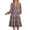 Colorful, variant on UVN Fall Dresses for Women Long Sleeve V Neck Midi Dress Casual Loose Flowy Swing Tiered Dress with Pockets