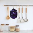 thumbnail image 5 of Pofeuu Galaxy Lightning Print Silicone Pot Mat Mitten With Hanging Loop Heat Resistant Oven Mitts Non-Slip Bbq Baking Smoking Potholders, 5 of 7