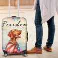 thumbnail image 4 of Freedom Vizsla on Independence Day 4th of July Travel Luggage Cover Vizslas Dog Lover Gifts Idea Suitcase Dust Protective Decor - 01005, 4 of 5