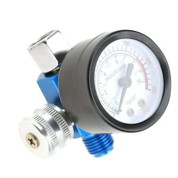Tebru Spray gun air regulator, 1/4” Spray Paint Gun Air Pressure