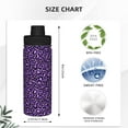 thumbnail image 3 of Goofa Purple Leopard Print 18oz Sports Insulated Kettle With Straw Water Bottle Sports Water Bottle For Running Hiking Cycling Climbing Mans Womans, 3 of 7