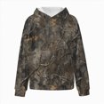 thumbnail image 5 of Staki Girl's Camo Hoodies Long Sleeve Oversized Sweatshirts Hoodie Pullovers Streetwear Trendy 2-12Y(Light Gray,11-12 Years), 5 of 7