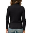 thumbnail image 3 of Dwralegc Sweaters for Women Turtleneck Sweaters Wool Oversized Knitted Pullover Cozy Soft Long Sleeve Fall Winter Sweater Black 2XL, 3 of 4