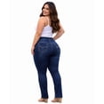 thumbnail image 6 of jack david womens plus size jeans stretchy blue denim jean pants, 6 of 8