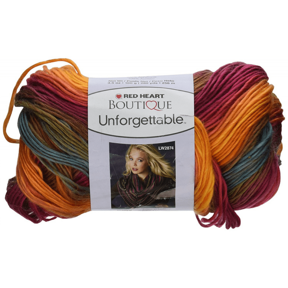 Coats yarn Red Heart Boutique Unforgettable Yarn, Sunrise - Walmart.com