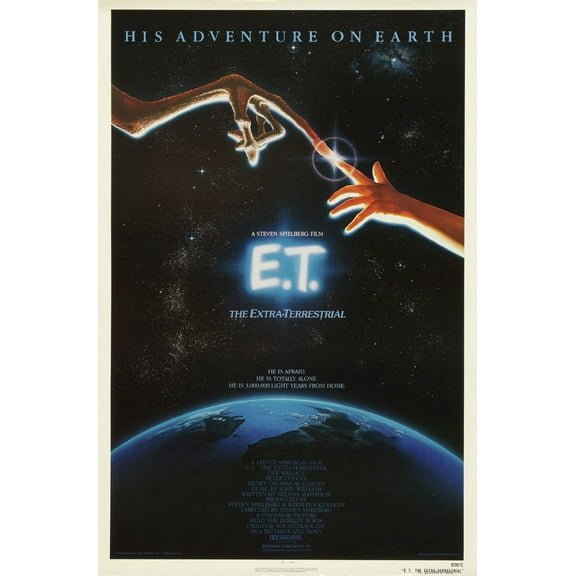 Et Movie Poster Metal Sign 8Inx 12In Art Print On Metal 8x12 Multi-Color Square Adults Best Posters