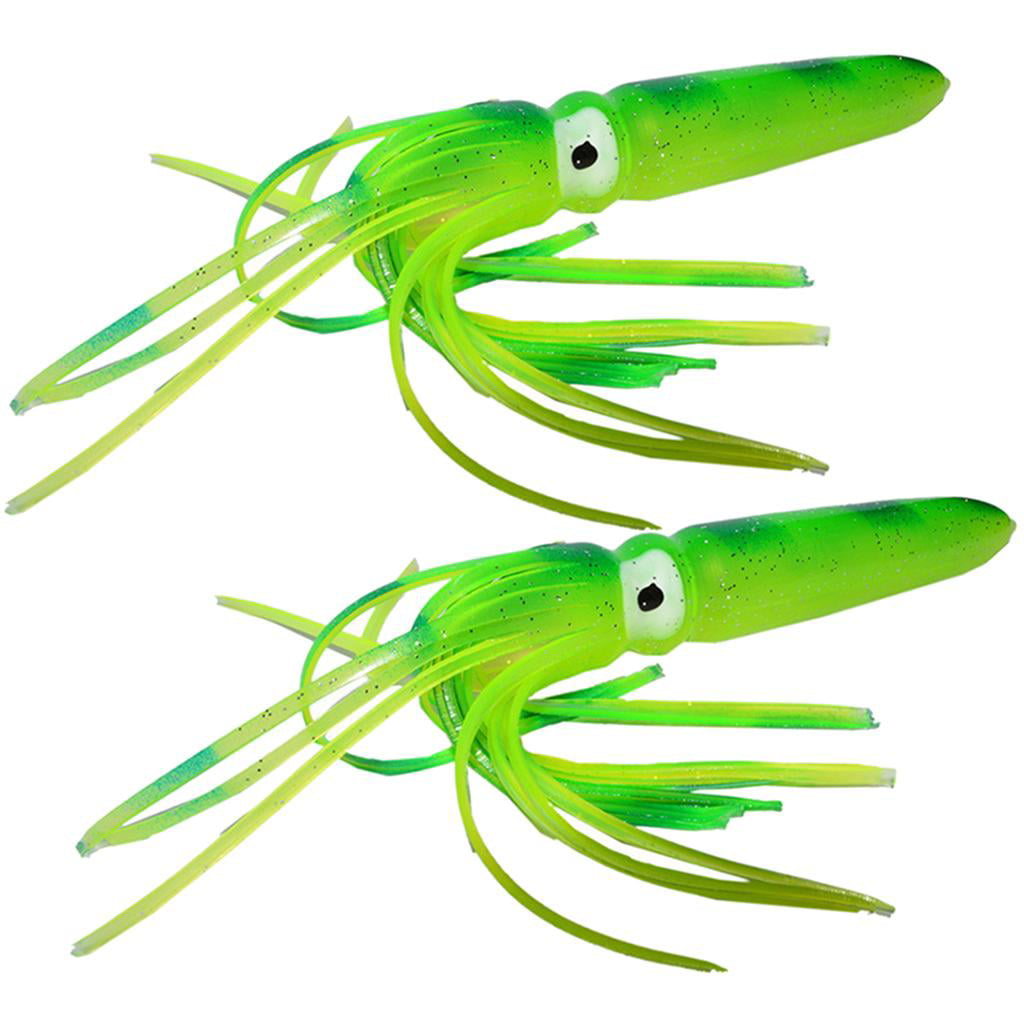 30pcs Octopus Squid Skirts Fishing Lures Trolling Bait Lures Soft Plastic Fishing Bait for Bass Salmon Trout 2.75inch/3.54inch/4.33inch 