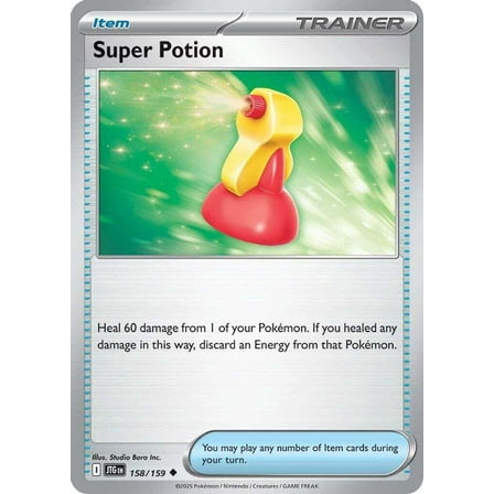 Pokemon Journey Together Uncommon Super Potion #158