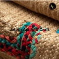 thumbnail image 3 of Jaipur Art And Craft Rectangle Jute Cotton Handmade Area Rug Boho Eco Friendly Carpet (5x8 Sq ft), 3 of 5