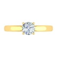 thumbnail image 3 of 1/2 Carat 6-Prong Set Diamond Solitaire Engagement Ring in 14K Yellow Gold, 3 of 5