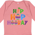 thumbnail image 4 of Inktastic Easter Hip Hop Hooray with Eggs and Carrot Boys or Girls Long Sleeve Baby Bodysuit, 4 of 5