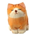thumbnail image 3 of 2 estatuas de animales de madera talladas a mano, esculturas, adornos de colección Gato y perro, 3 of 9