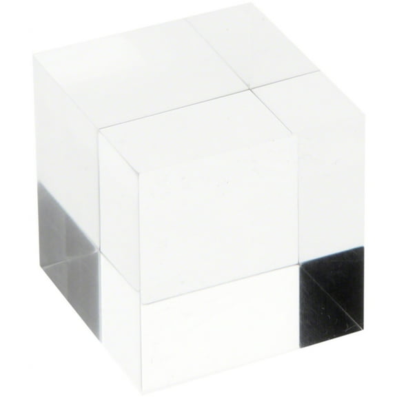 Plymor Clear Polished Acrylic Square Display Block, 1.5" H x 1.5" W x 1.5" D