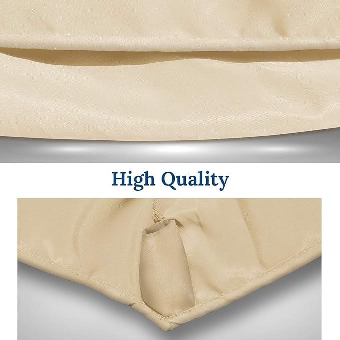 ALUVIERA Umbrella Replacement Canopy Cover for 11.5ft 8 Rib Market Outdoor Patio Shades