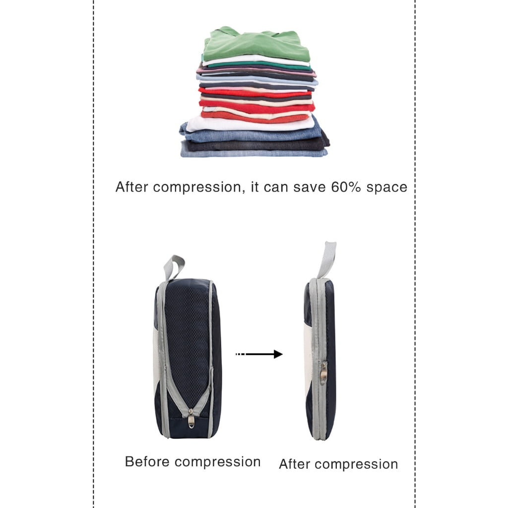 Luggage Cubes Compression Packing Cubes for Suitcase Travel Luggage Organizer with Shoe Bag Clothes Bag Packing Cubes