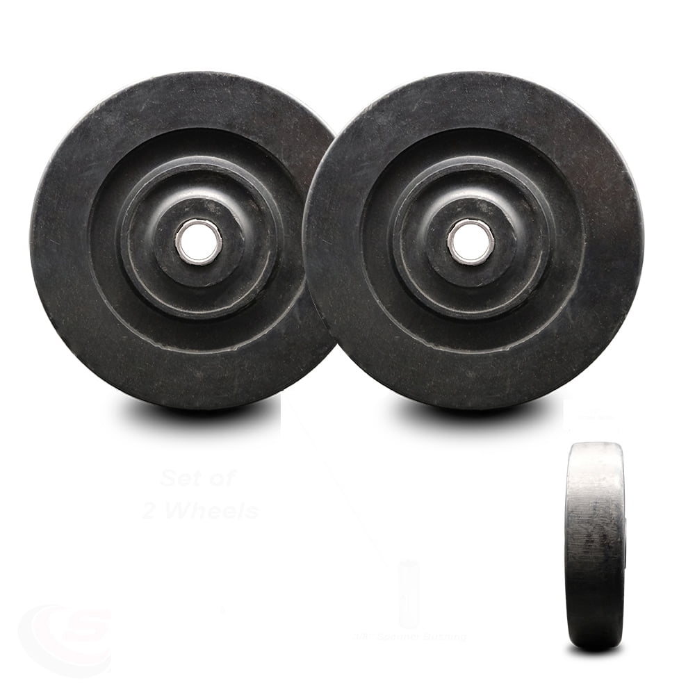 Case PL538-JD Deck Gauge Wheel Set - High Quality Replacement Wheel Set - Includes 2 Wheels - Set of 2 - Service Caster Brand