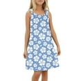 thumbnail image 4 of Girl's Dresses Beach Swim Cover Up Summer Sleeveless Tank Kids Clothing, 4 of 4
