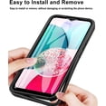thumbnail image 6 of Slim Case for Samsung Galaxy A24 4G with Screen Protector, Full Body Clear Soft TPU Rugged Bumper Case Shockproof Phone Cover for Samsung Galaxy A24 4G QC Purple, 6 of 10