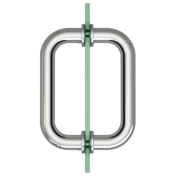 Stainless Steel Sliding Glass Shower Door Handle, 6 Inch