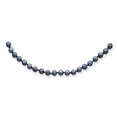 thumbnail image 2 of 14K White Gold 5-6mm Round Black Saltwater Akoya Cultured Pearl Necklace, 2 of 5
