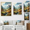 thumbnail image 4 of Designart "Summer Peaks The Sharp Beauty of Mountains I" Cottage Floater Framed Canvas Wall Art, 4 of 7