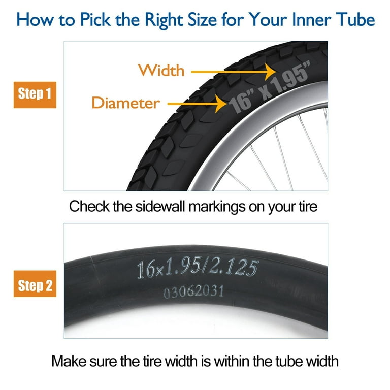 16 x 1.95 cheap bike tire tube