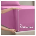 thumbnail image 4 of King Size Sheets Set - 4 Piece Sheets, Deep Pocket, Hotel Luxury, Extra Soft, Breathable and Cooling, Light Pink King Bed Sheets, 4 of 9
