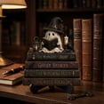 thumbnail image 4 of PoyoKee Ghost Reading Halloween Decorations, Ghost Reading Book Shelf Decor Spooky & Cute Stuff, Wooden Halloween Decor for Indoor Bedroom Fireplace, 4 of 8