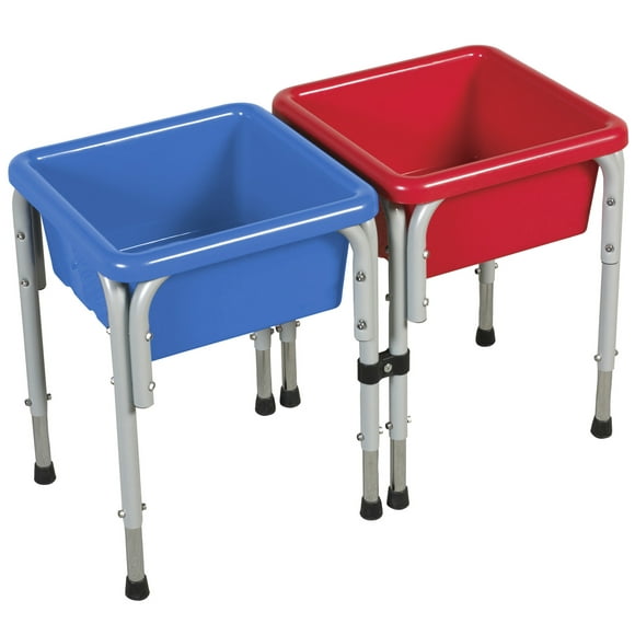2 Station Square Sand & Water Table with Lids (Pack of 1)