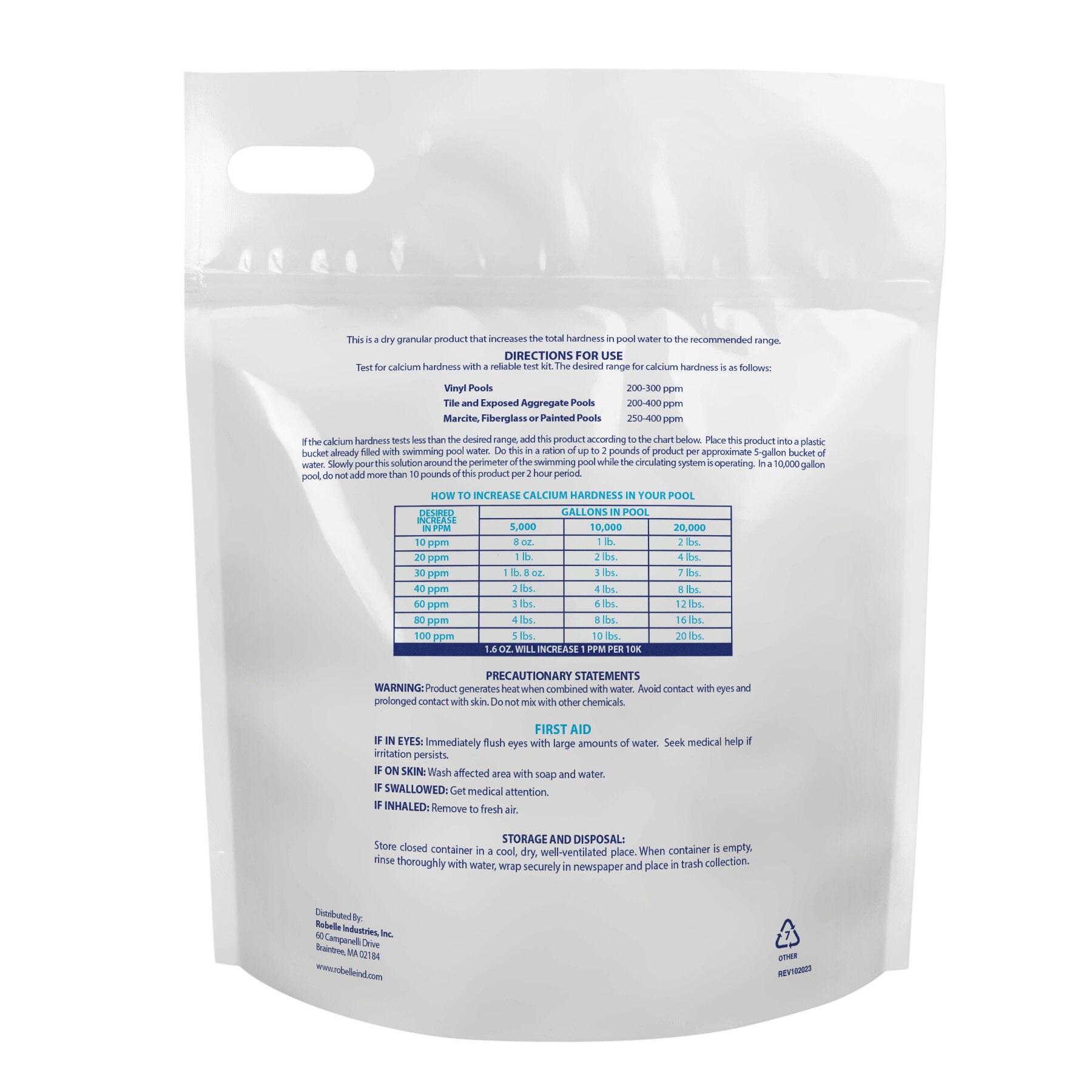 Robelle Calcium Hardness Increaser -16 Lbs