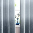 thumbnail image 3 of Uptown Home Ombre Indigo Blue White Filtering Light Window Curtain Panels for Bedroom Linen Gradient Print Grommet Drapes for Living Room, 40"x63"x2, 3 of 6