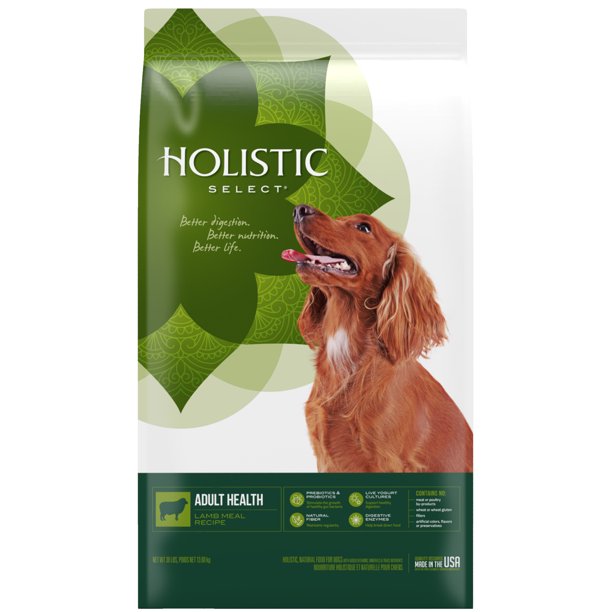Holistic Select Natural Dry Dog Food, Lamb Meal Recipe, 30Pound Bag